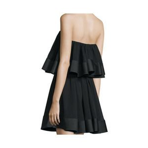 Keepsake Not to be Ruffle Strapless Mini Dress Size Large